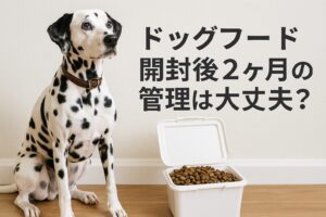ドッグフード開封後2ヶ月の劣化リスクと安全な保存のコツ