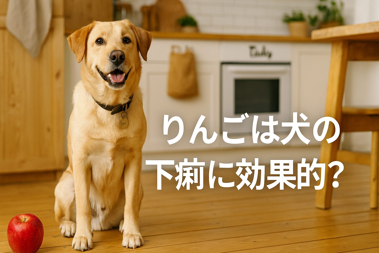 りんごは犬の下痢に効果的?手作り食事で腸内環境をサポート