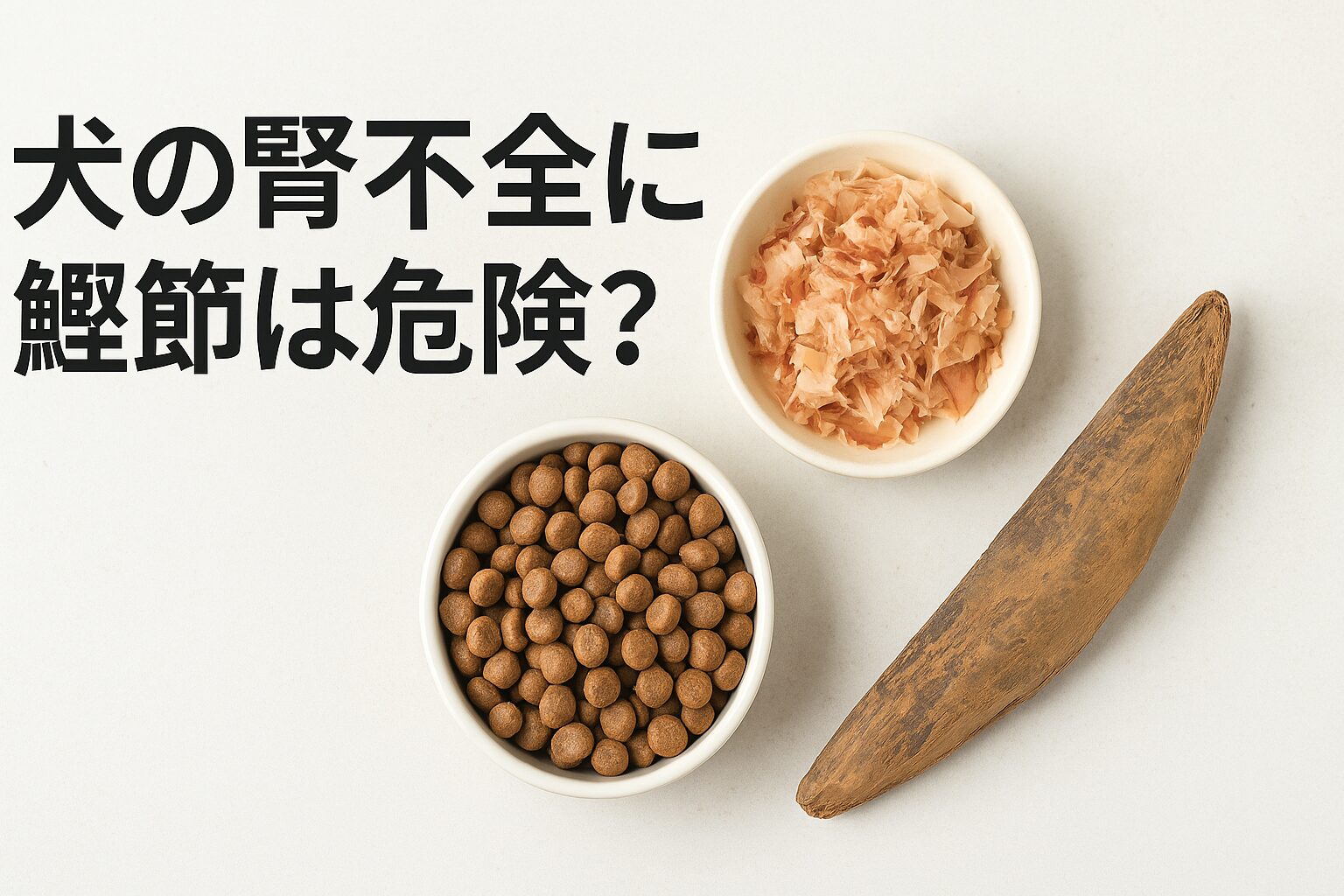 鰹節は犬の腎不全に悪影響?安全に使う方法を徹底解説