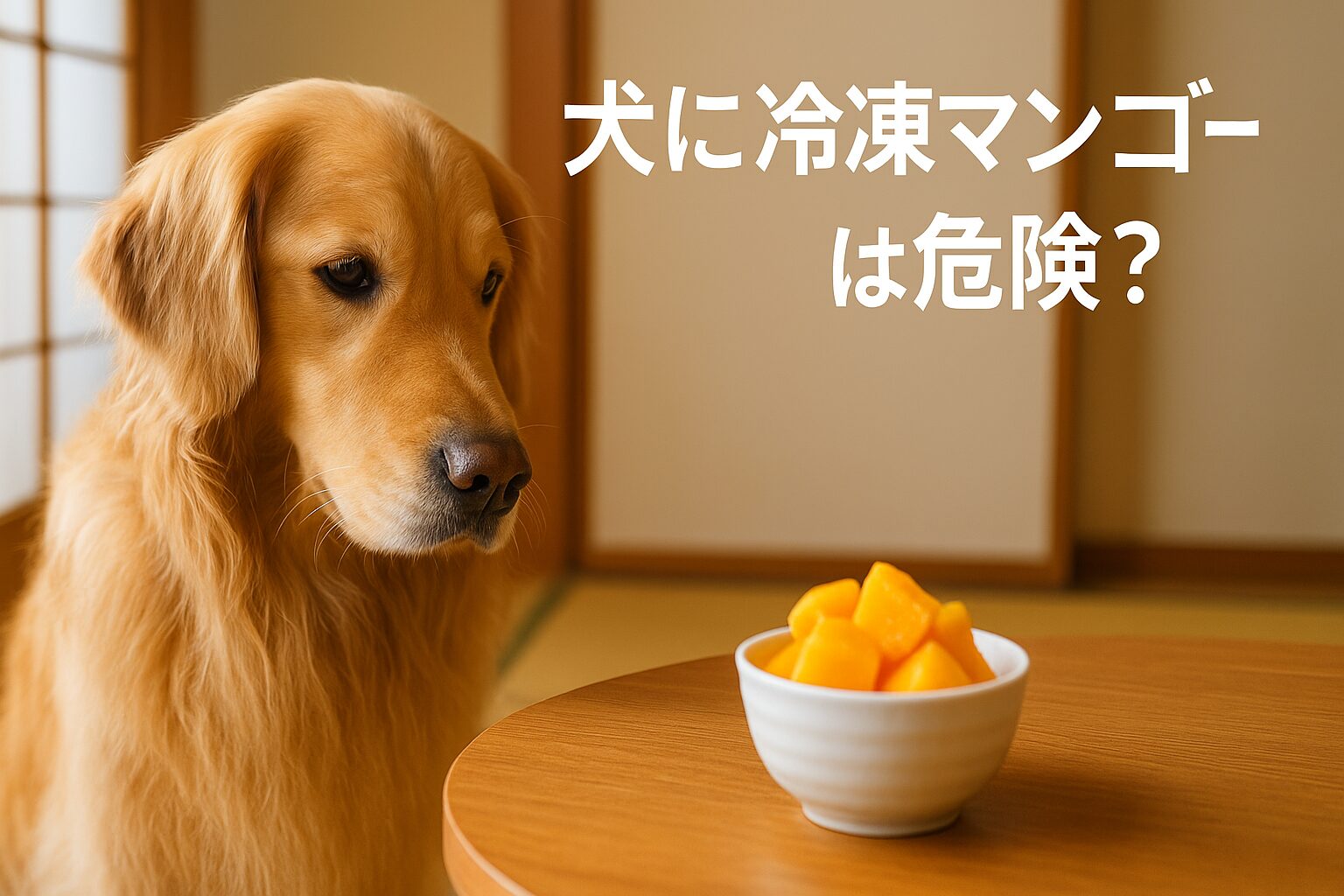 犬に冷凍マンゴーは危険?安全な与え方と注意点を徹底解説