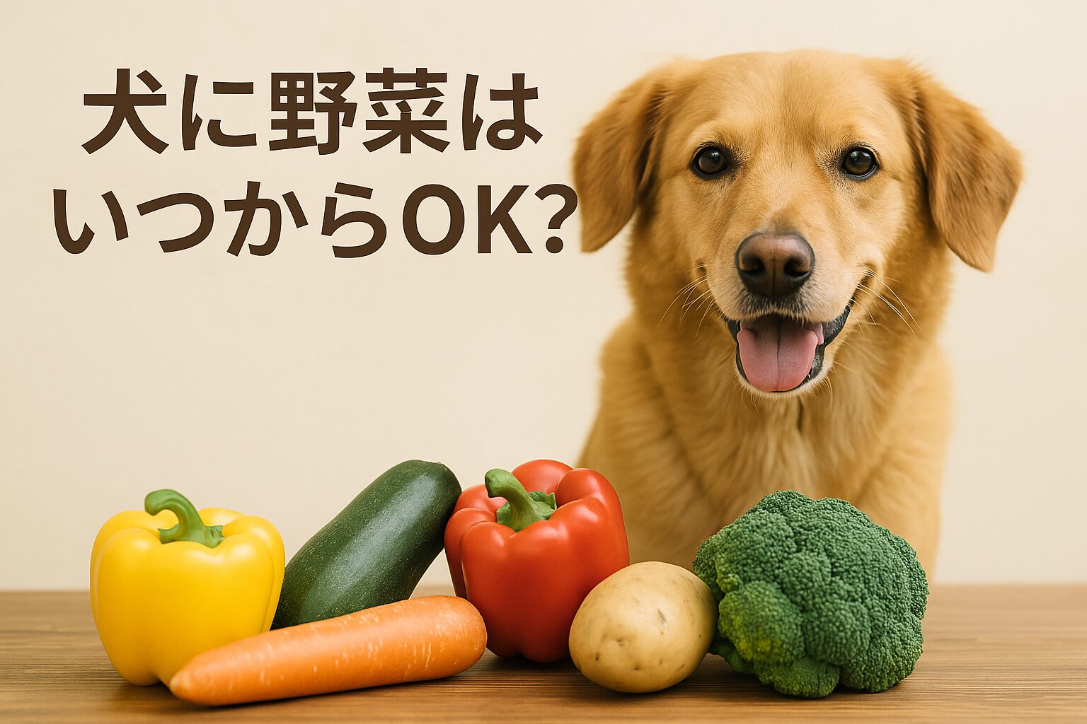 犬に野菜はいつから?与えていい種類とNG食材一覧