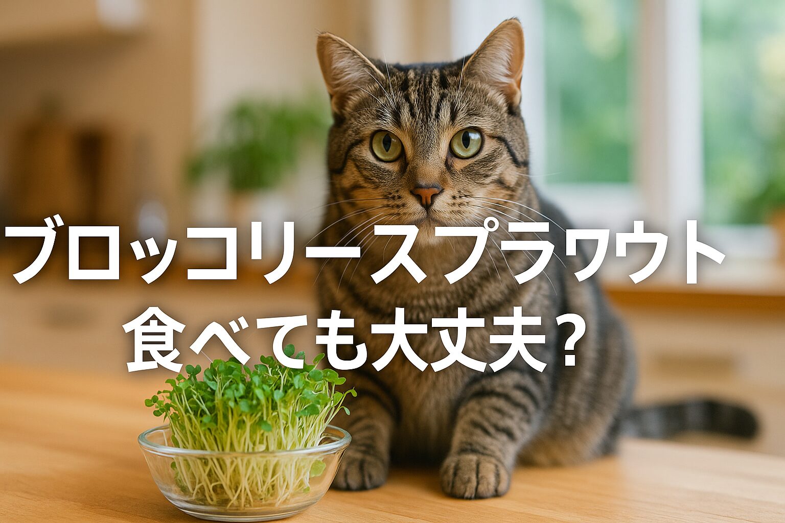 猫にブロッコリースプラウトは危険？与え方と注意点を徹底解説