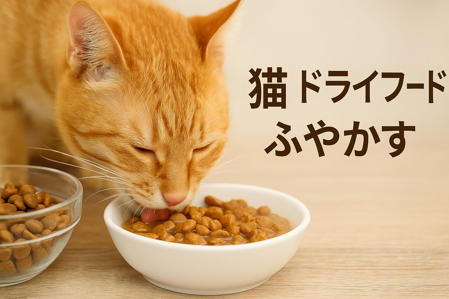 猫が食べない？ドライフードをふやかす工夫と水分補給の方法