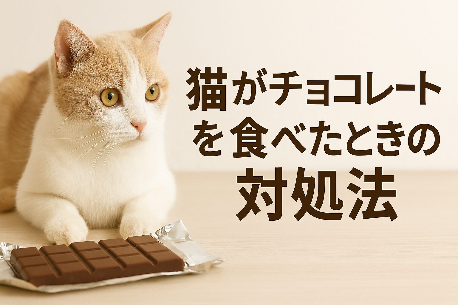 猫がチョコ食べた時の知恵袋的応急処置と予防法を徹底解説