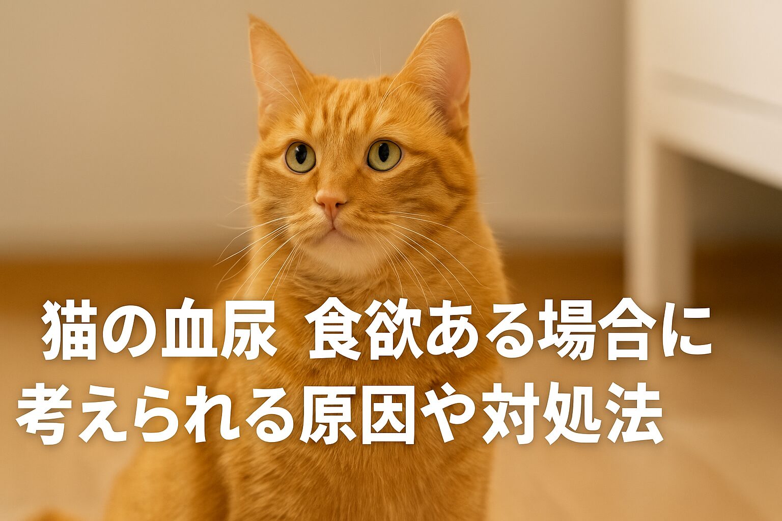 血尿があるけど猫は食欲ある…そんなとき飼い主が取るべき行動
