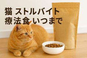 猫の療法食はいつまで？ストルバイト再発予防と通常食への戻し方
