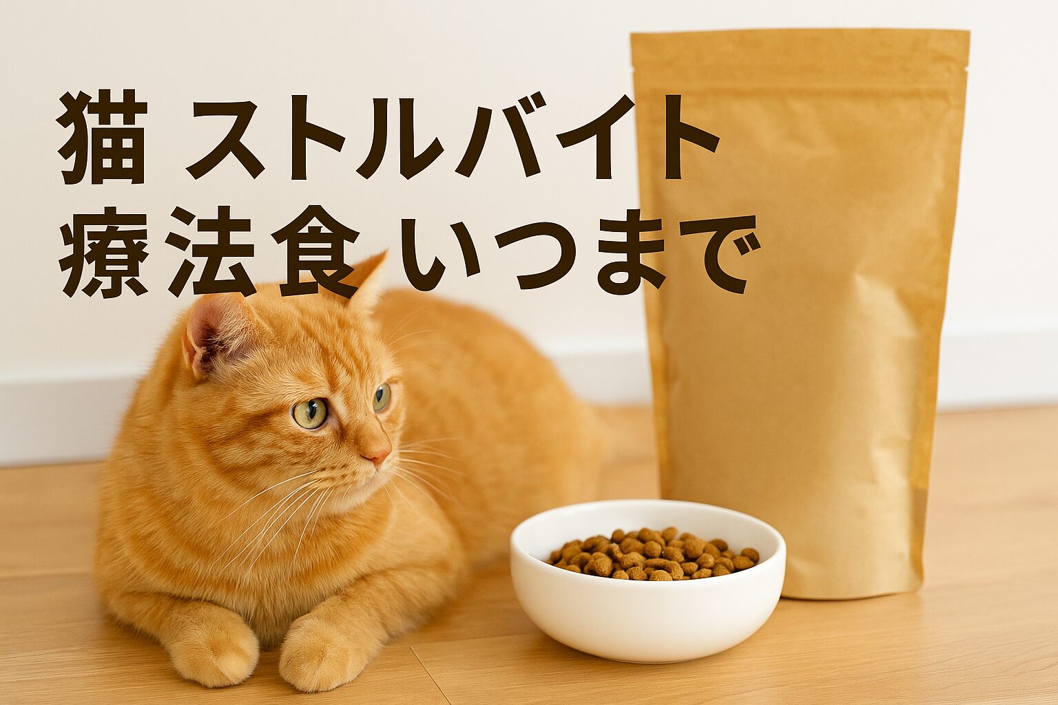 猫の療法食はいつまで?ストルバイト再発予防と通常食への戻し方