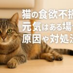 猫が食欲不振の理由とは?元気はあるけど食べない時の対処法