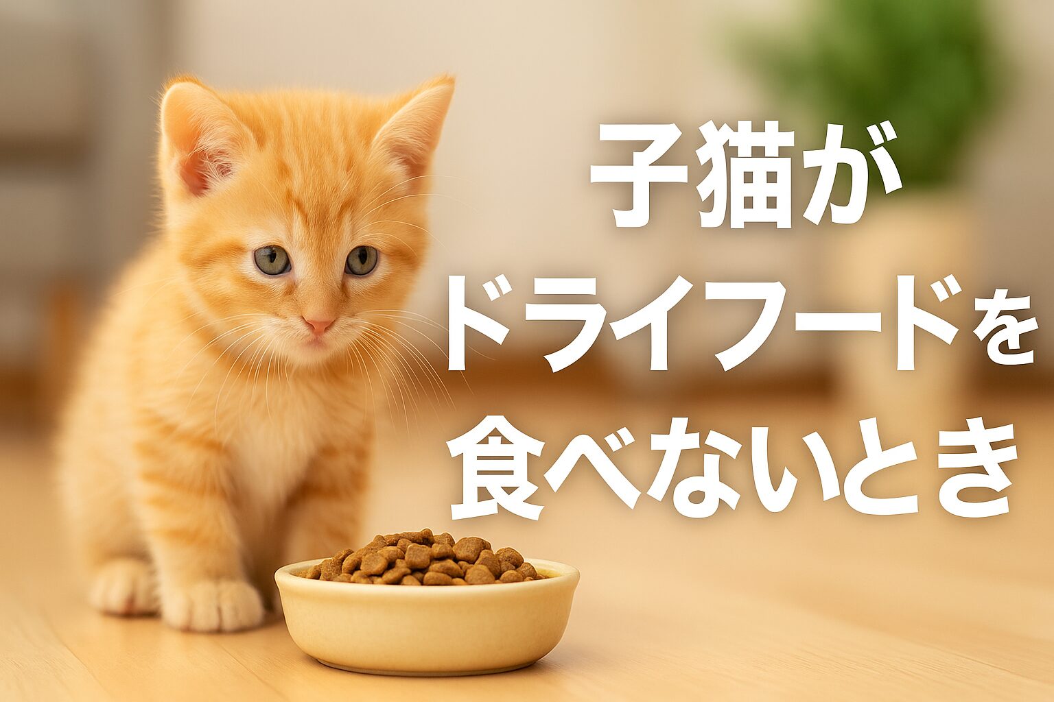 子猫がドライフードを食べない理由と今すぐできる5つの対策