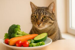 猫が野菜好きな理由と危険な食材を知って健康管理をしよう