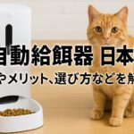 猫自動給餌器日本製モデル比較!多機能からシンプル設計まで網羅