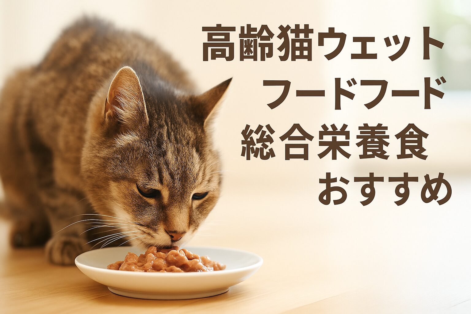 なぜ高齢猫にウェットフード?総合栄養食のおすすめ理由とは