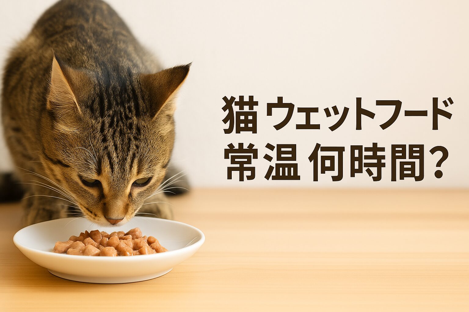 猫のウェットフードは常温で何時間?夏と冬の違いを徹底解説
