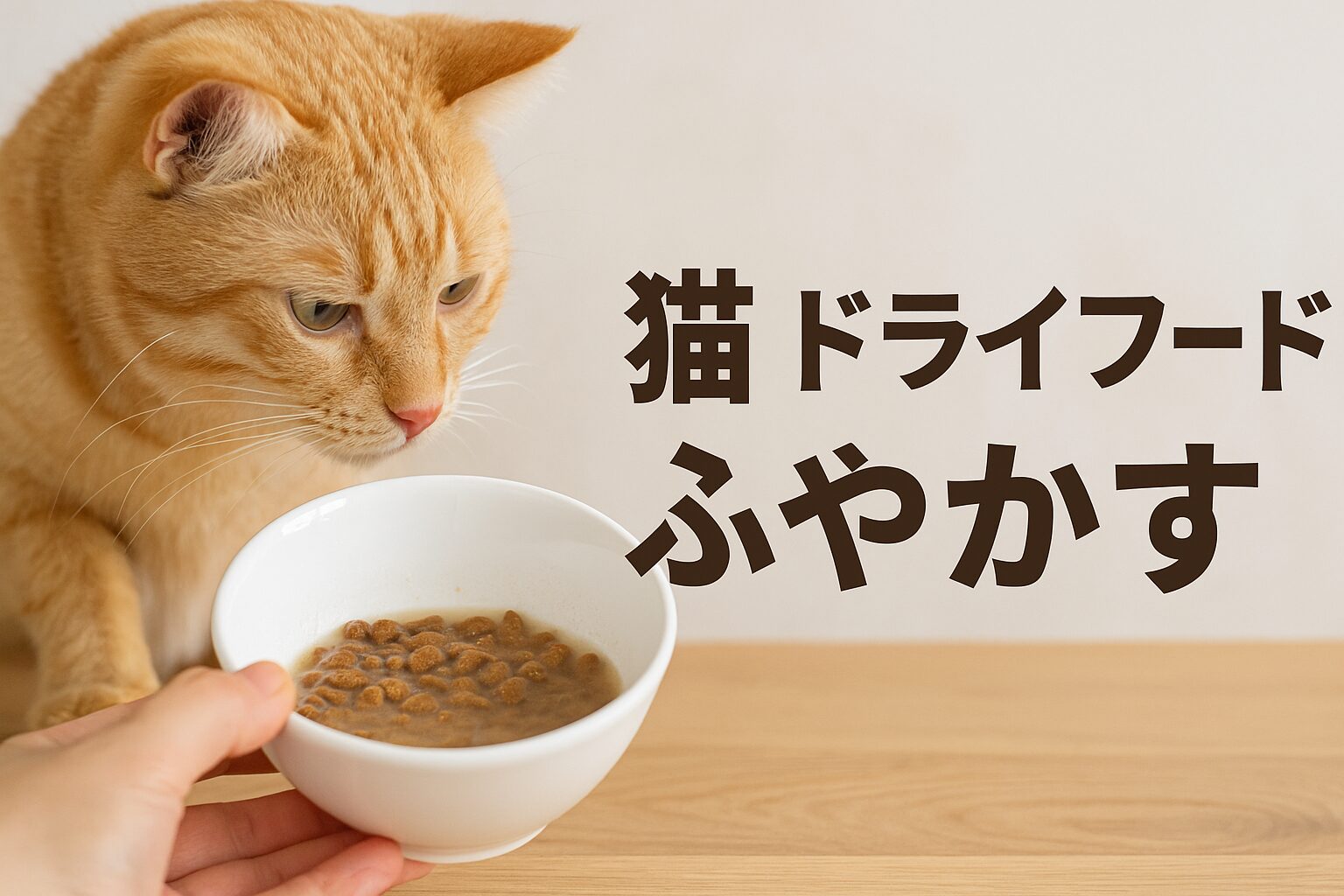 なぜ猫にドライフードをふやかすの？意外なメリットと注意点