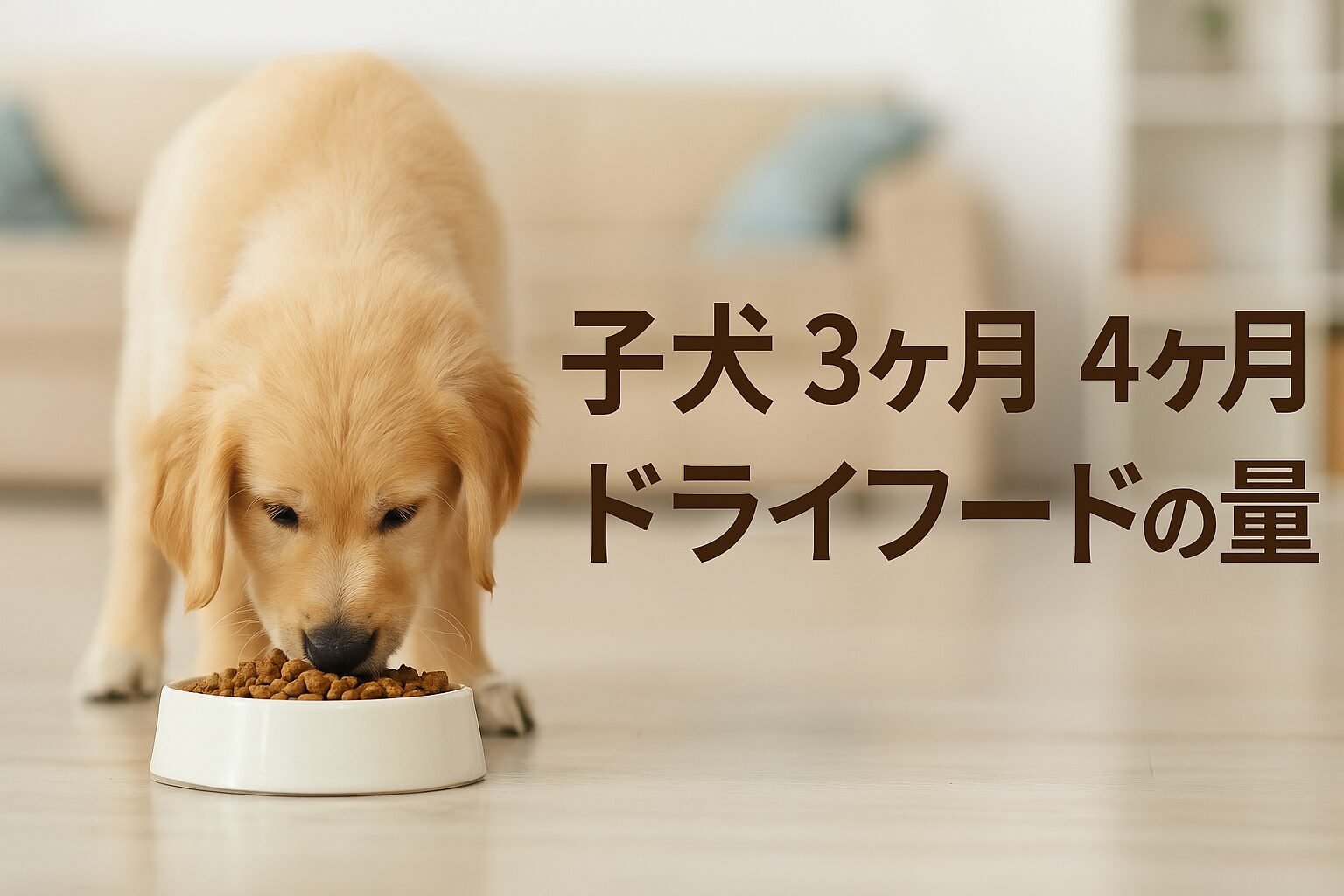 子犬3ヶ月4ヶ月のドライフード量の決め方！間違いがちな落とし穴