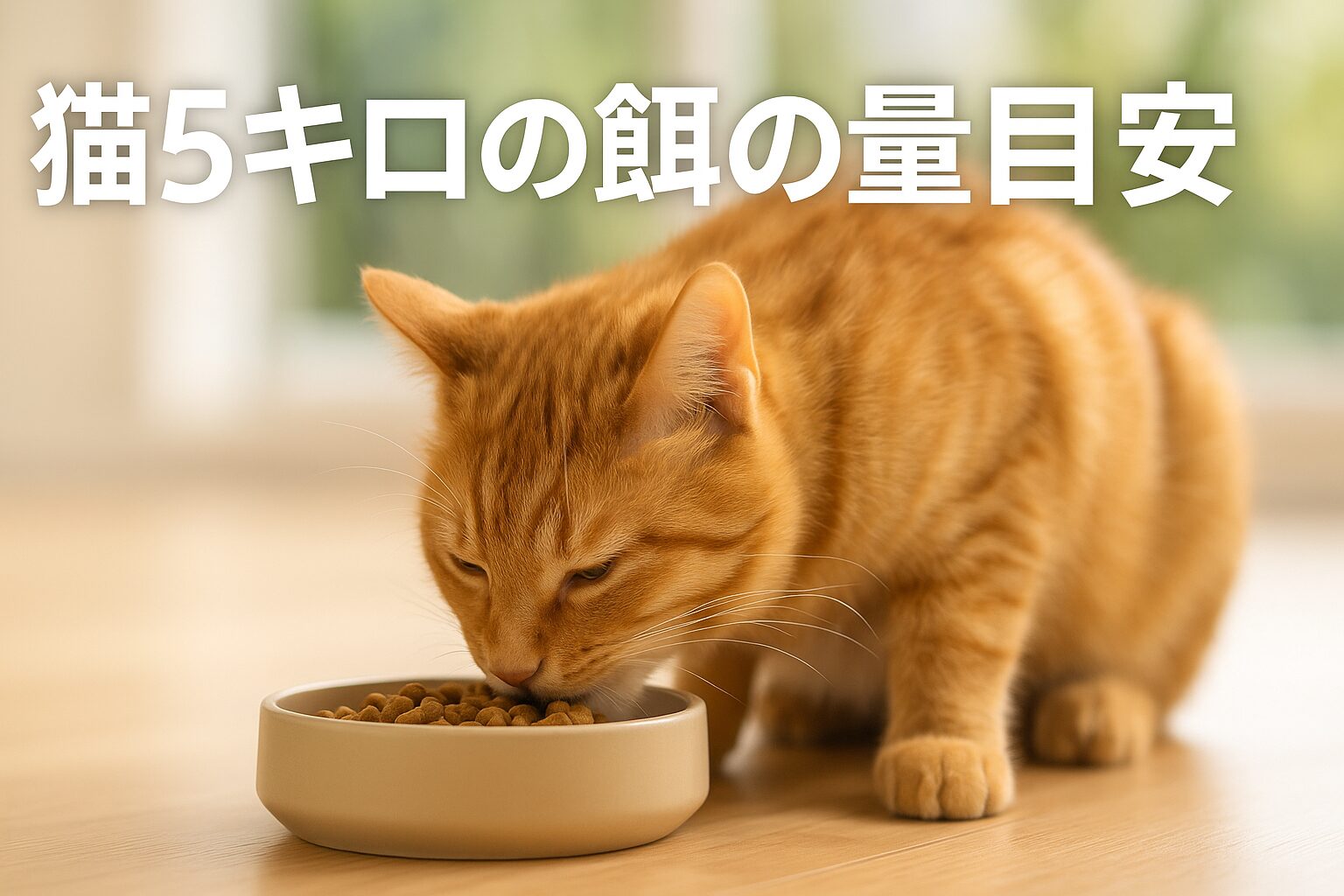 猫5キロに最適な餌の量と回数を初心者向けに解説!