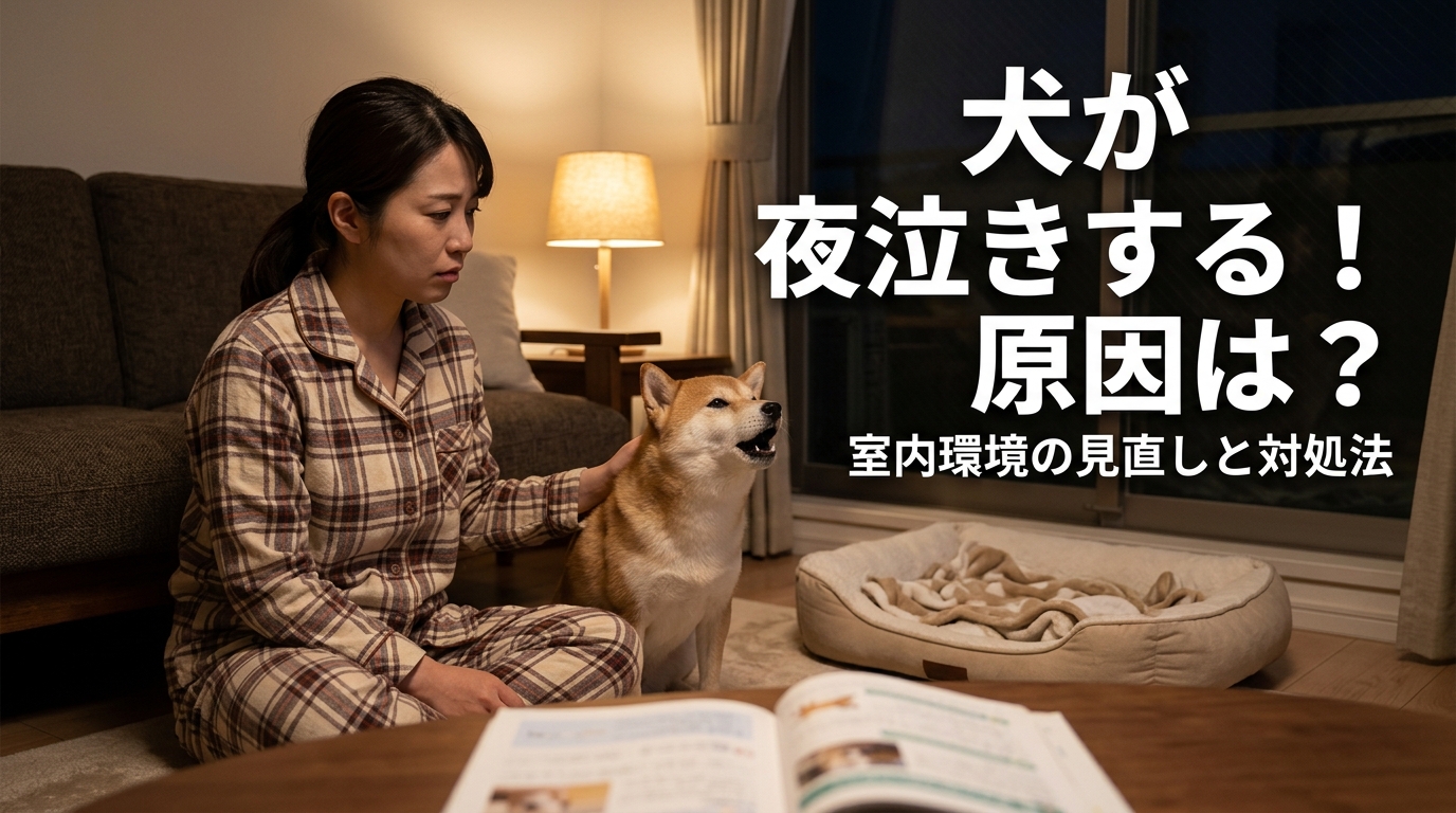 犬が家で夜泣きする原因とは？室内環境の見直しと正しい対処法